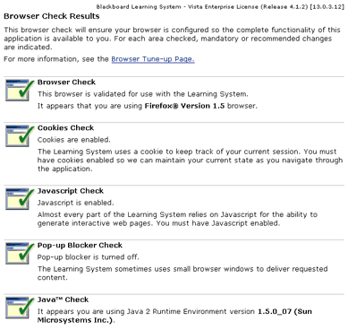 Check Browser results